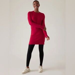 NWT Athleta Clover Berry Coaster Luxe Sweatshirt Dress XL Tall